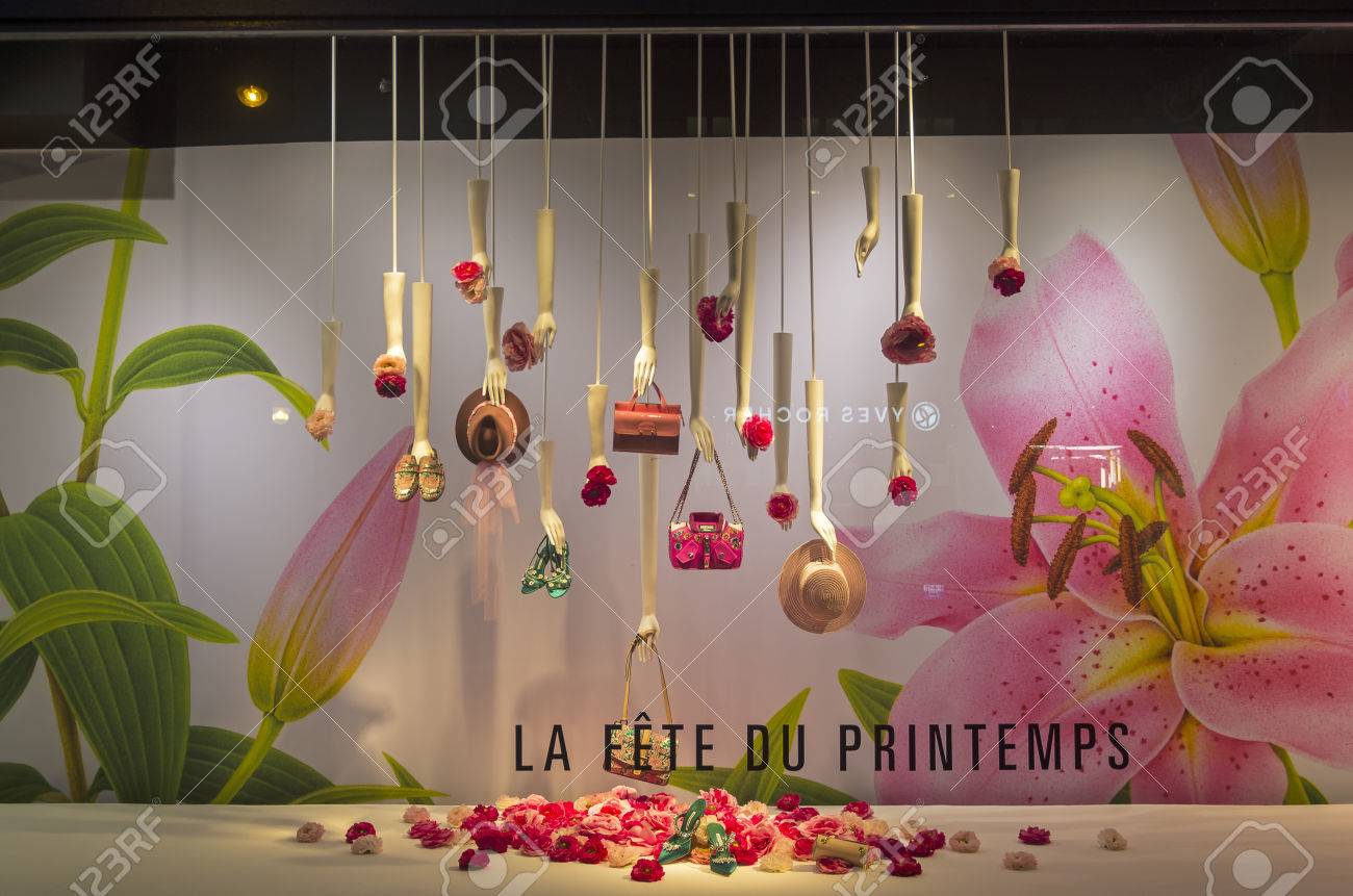 Paris France March 27 17 Fashion Accessories In The Showcase Of The Printemps Department Store In Paris France Spring And Summer Theme Stock Photo Picture And Royalty Free Image Image Paris France March 27 17 Fashion Accessories In The Showcase Of The Printemps Department Store In Paris France Spring And Summer Theme Stock Photo Picture And Royalty Free Image Image