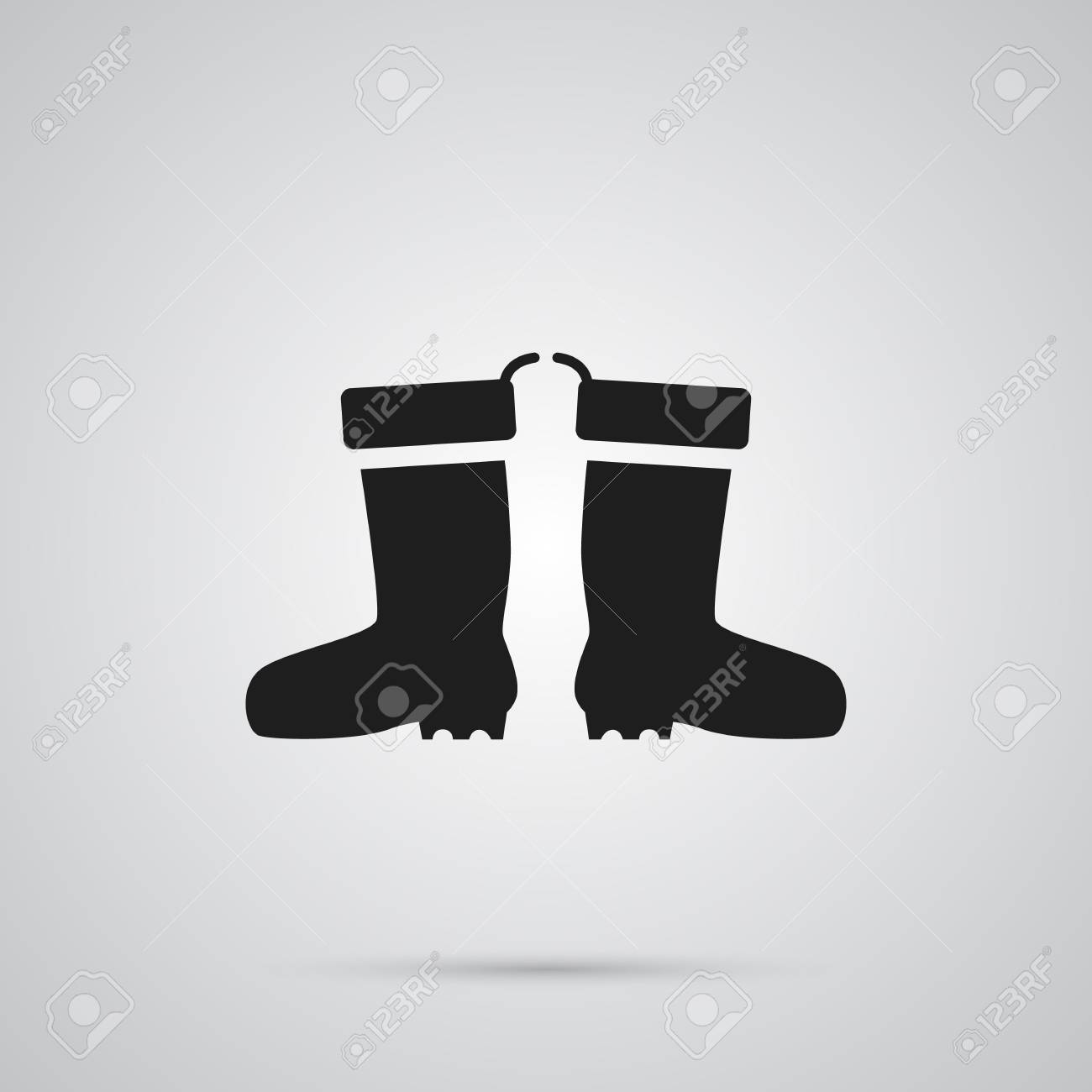 きれいな背景に防水靴アイコンのシンボルを分離しました トレンディなスタイルのベクトル ラバー ブーツ要素です のイラスト素材 ベクタ Image 83979160