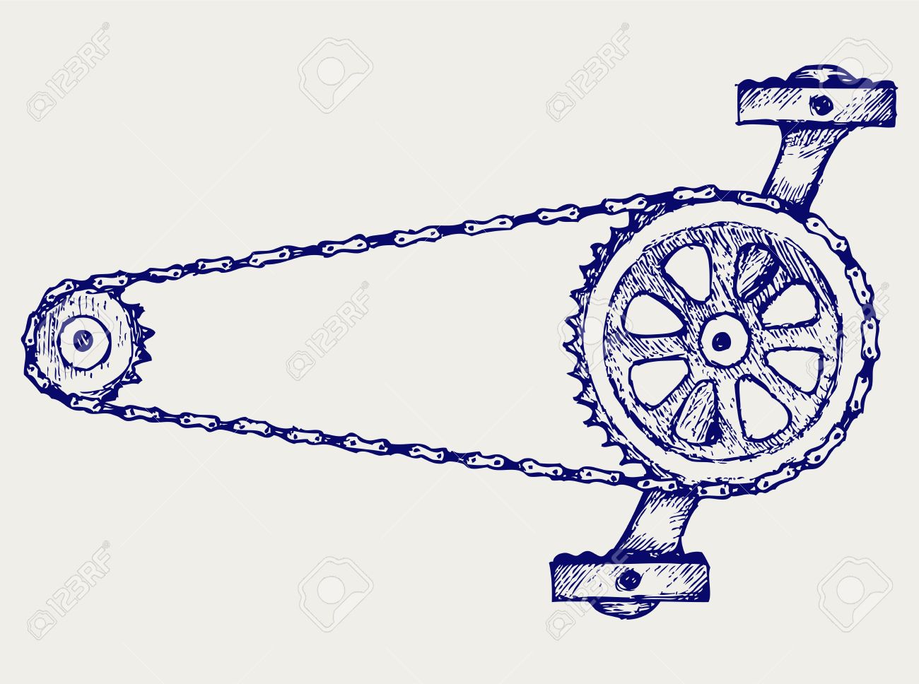 bike chain and gears
