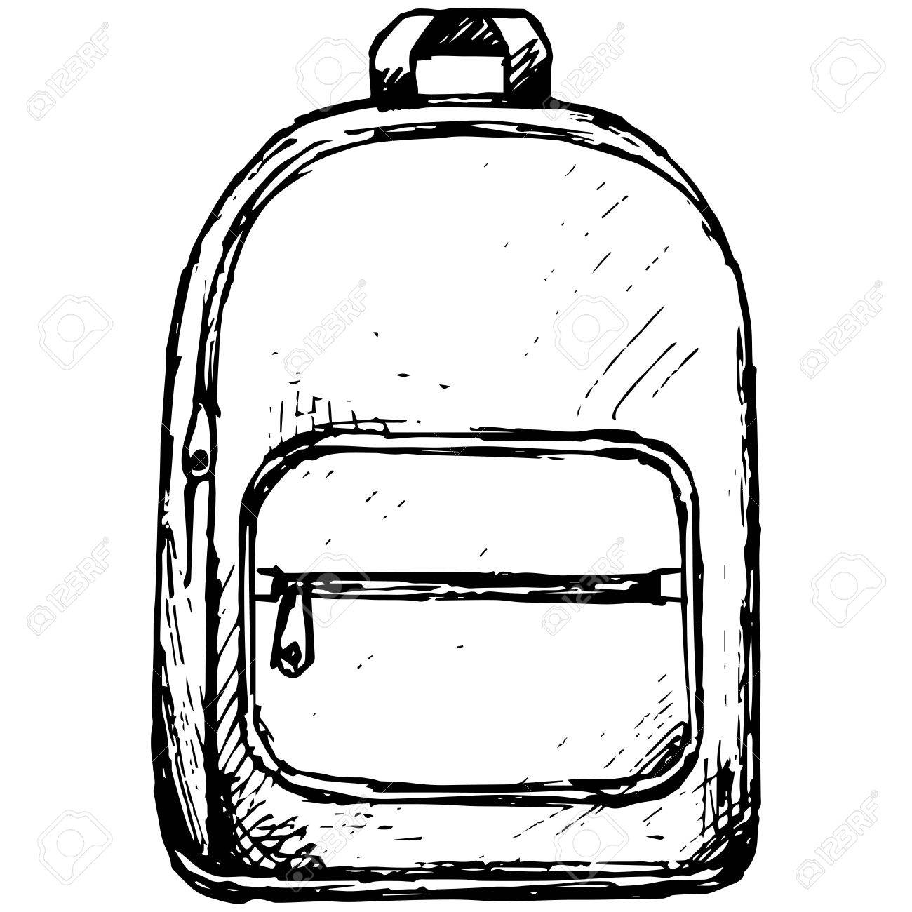Mochila Escolar Para Dibujar Dibujo De Un Bolso Escolar Sales