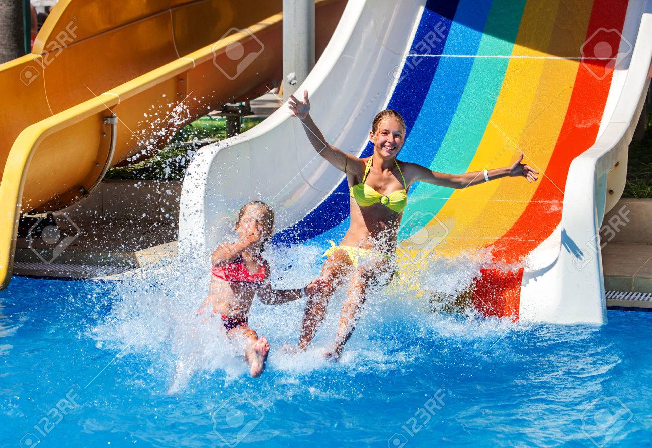 children water slide