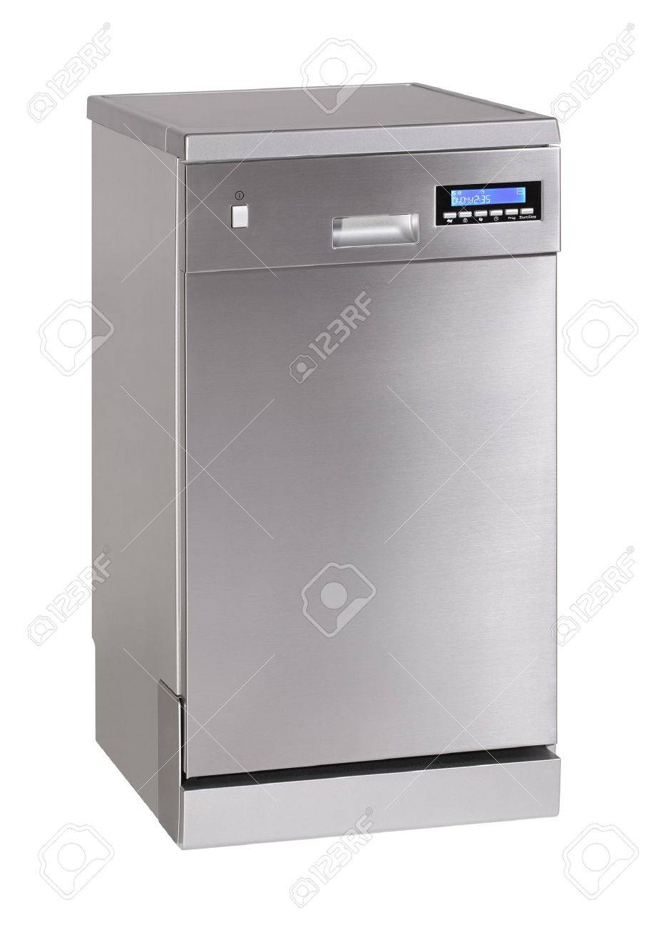 white freestanding dishwasher