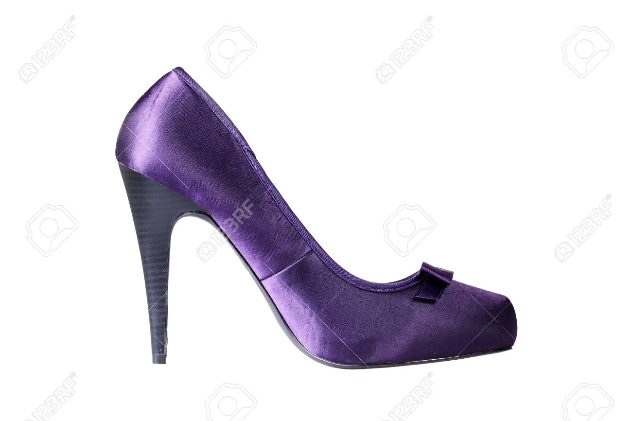 chaussure violette femme talon