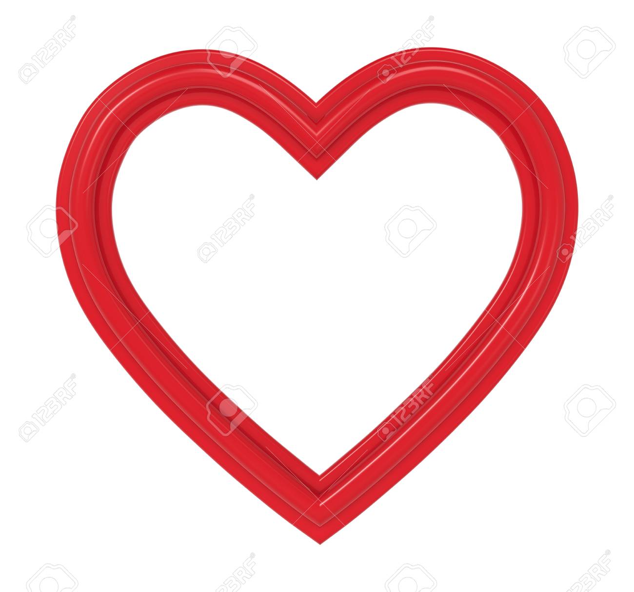 Cadre Photo-Coeur rouge