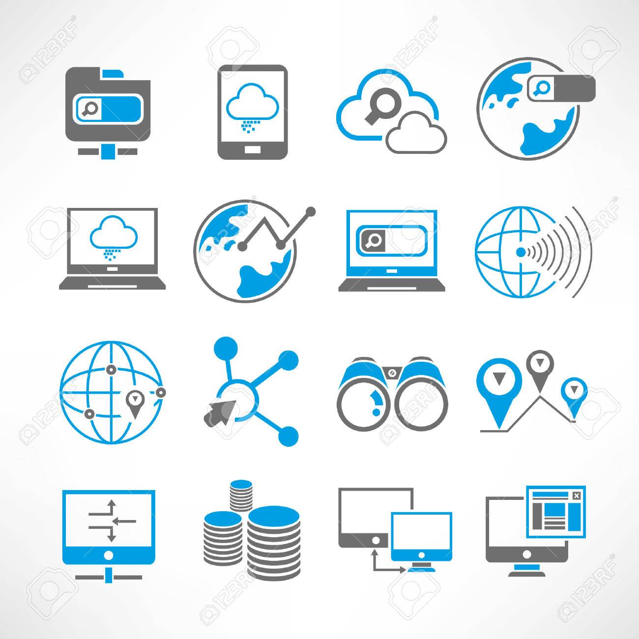 네트워크 아이콘 로열티 무료 사진, 그림, 이미지 그리고 스톡포토그래피. Image 23521388