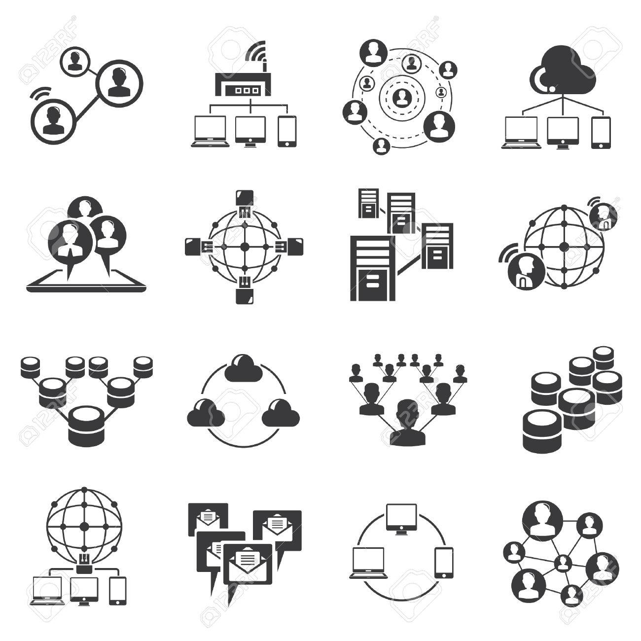 통신 아이콘, 네트워크 아이콘 로열티 무료 사진, 그림, 이미지 그리고 스톡포토그래피. Image 26229179