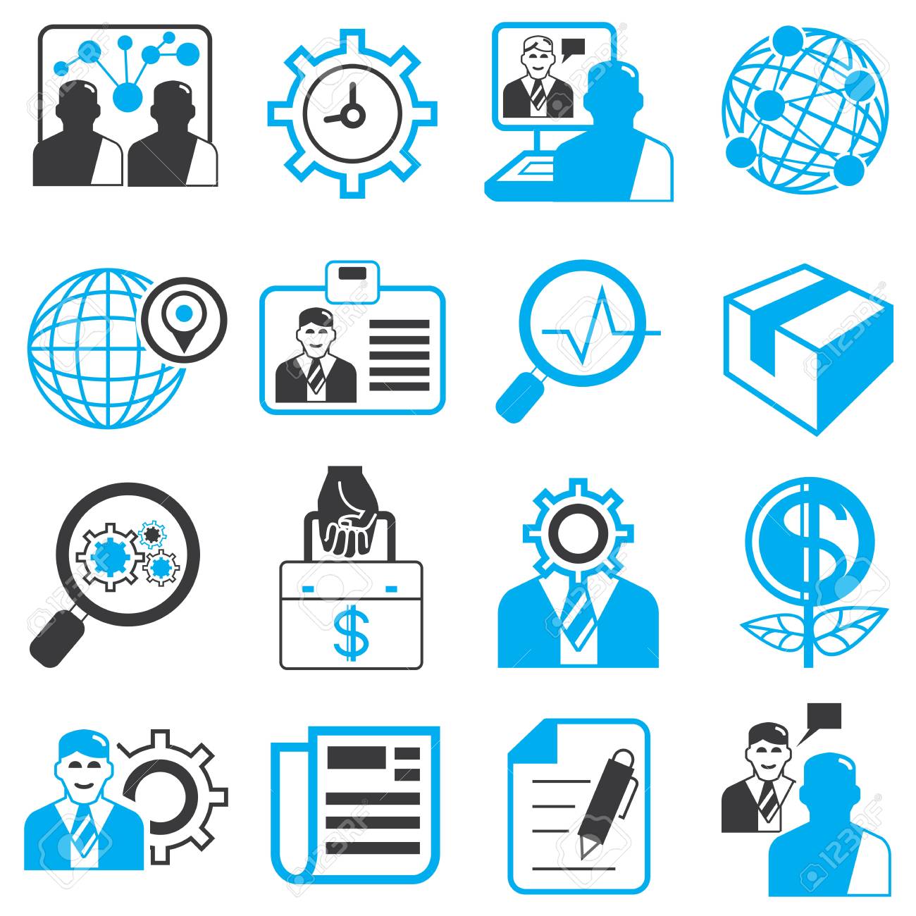 Business Solution Icons Royalty Free SVG, Cliparts, Vectors, and Stock  Illustration. Image 32898692.