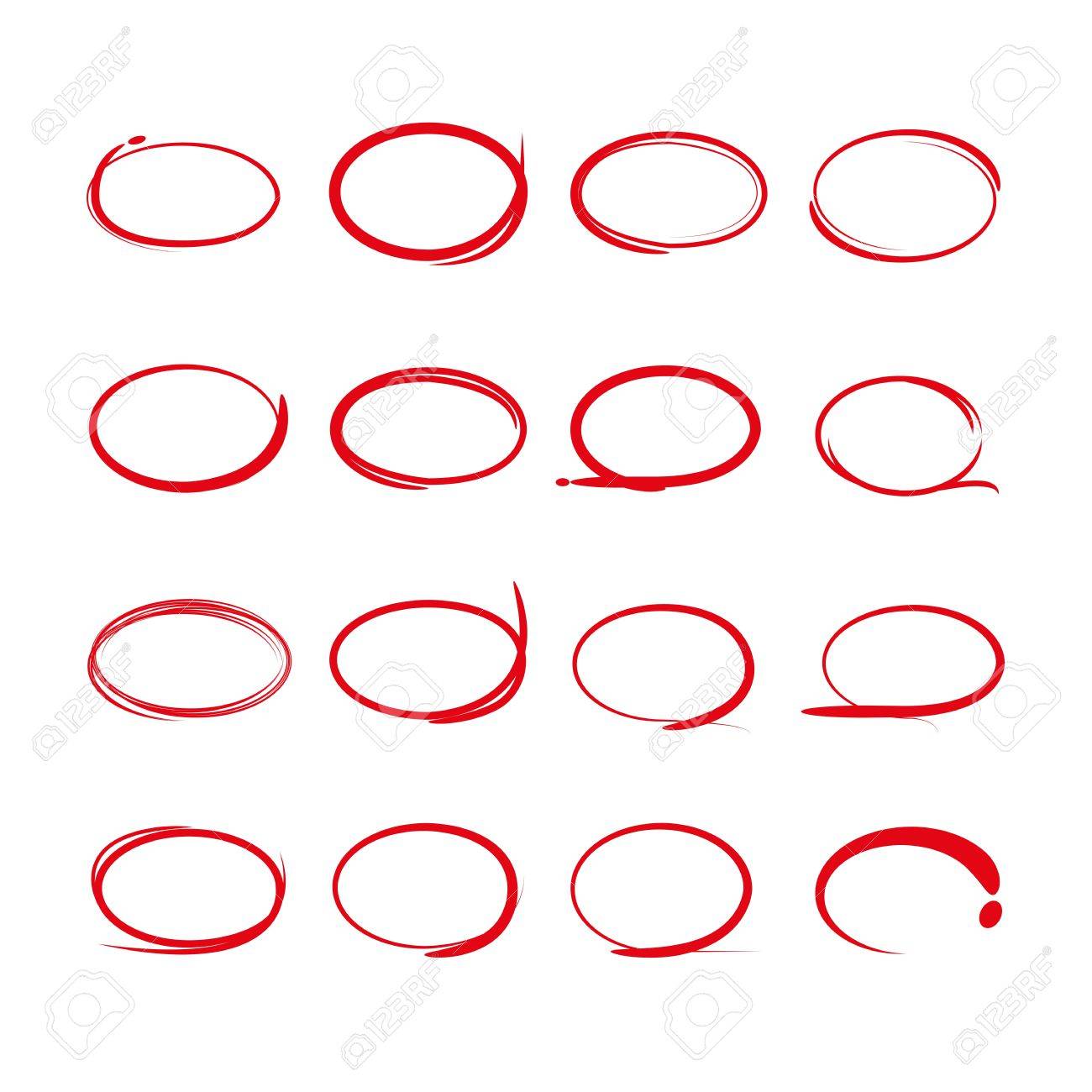 赤丸マーカーのイラスト素材 ベクタ Image