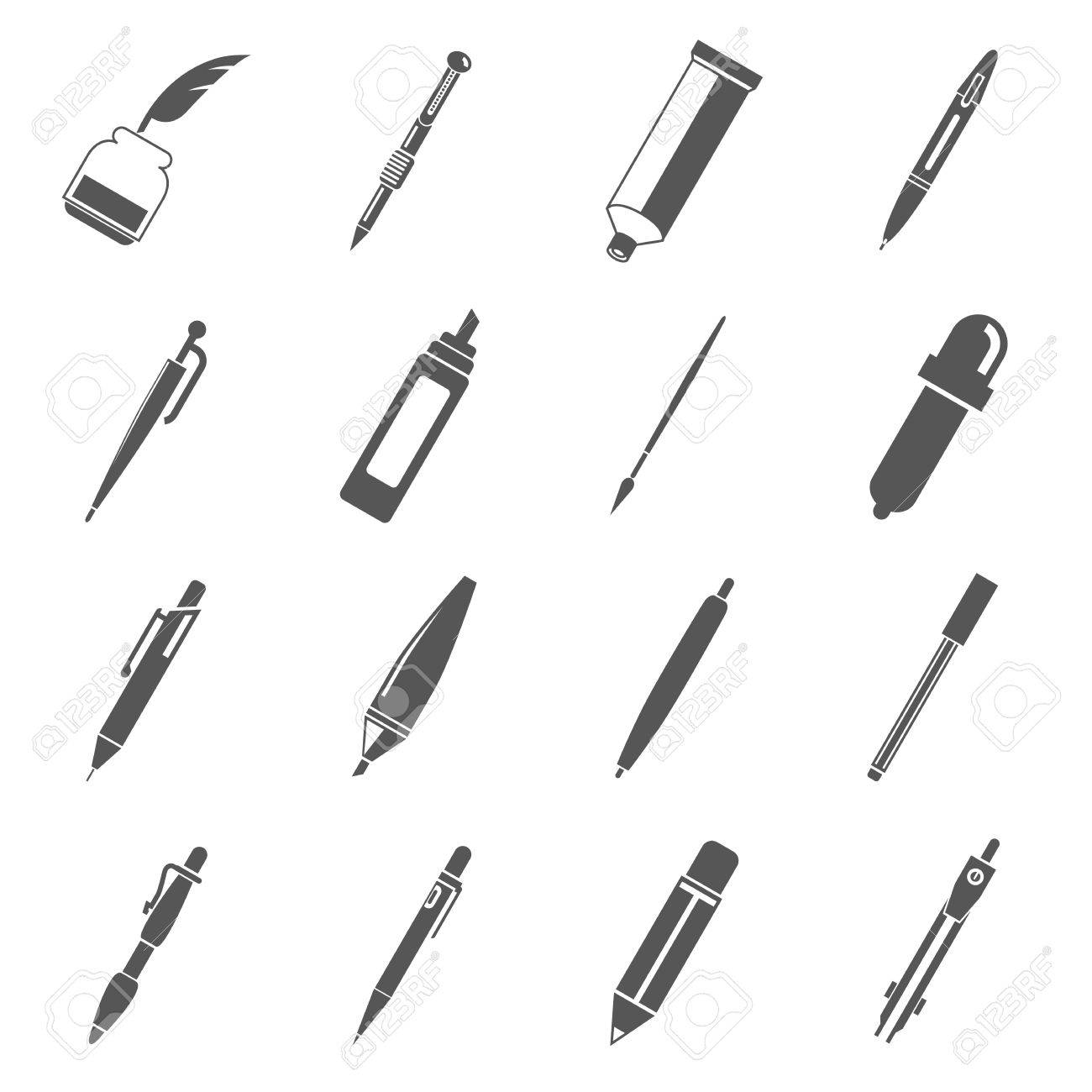 ペンのアイコンのイラスト素材 ベクタ Image