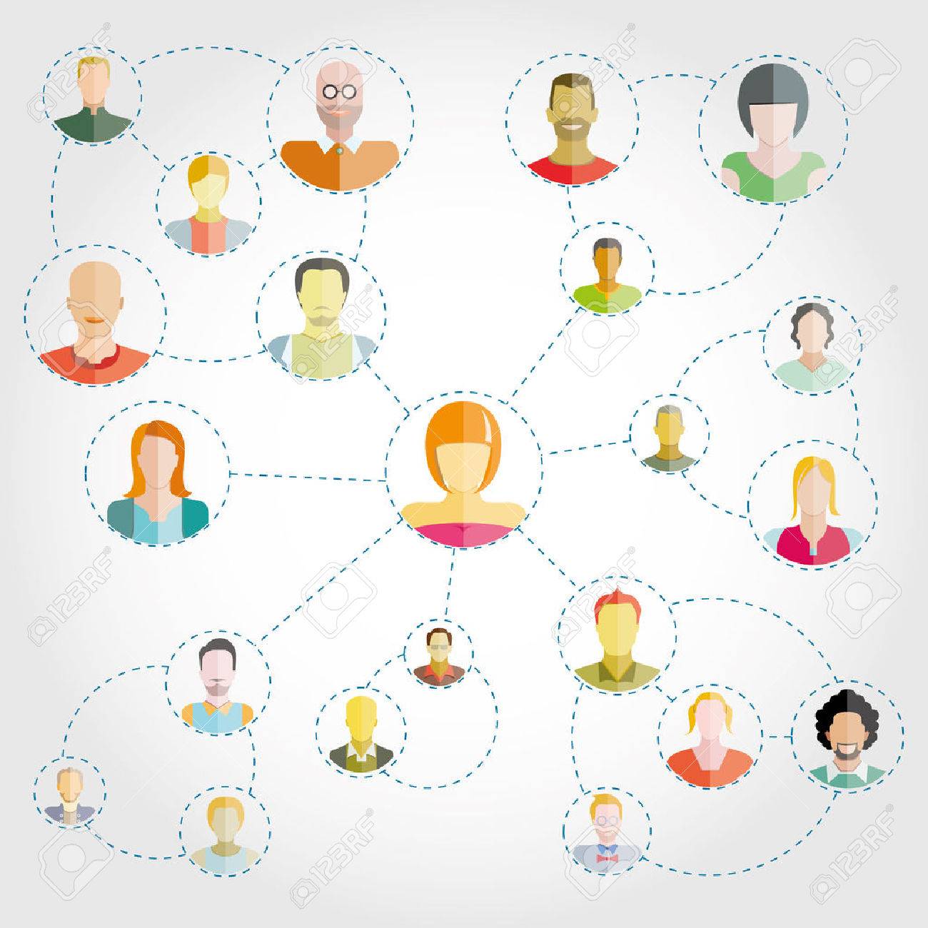 人ネットワーク のイラスト素材 ベクタ Image