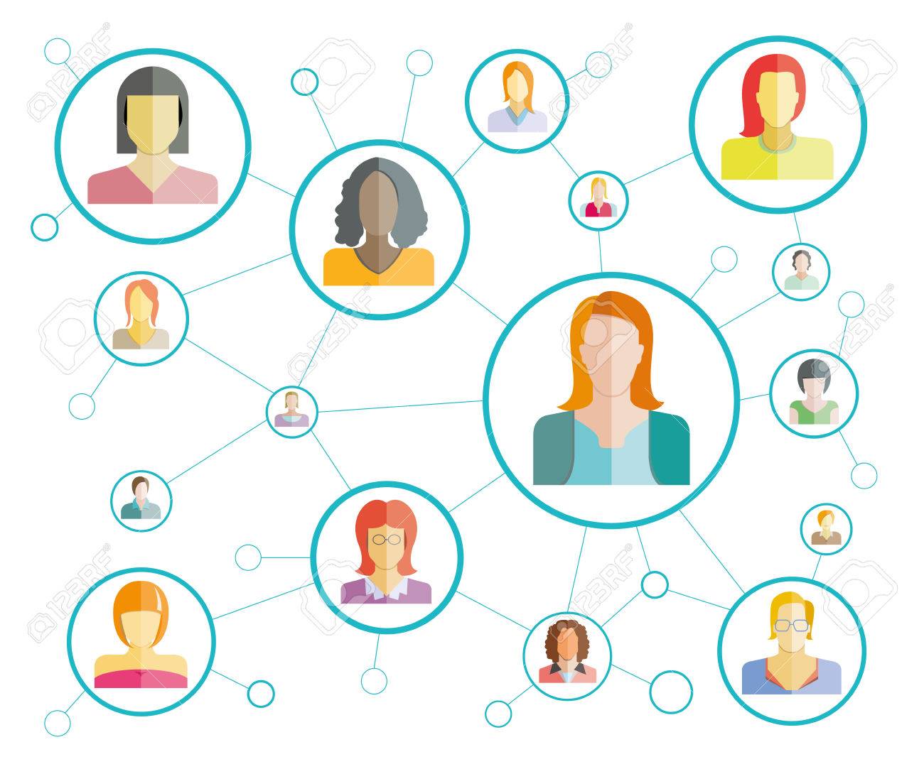 人ネットワーク のイラスト素材 ベクタ Image