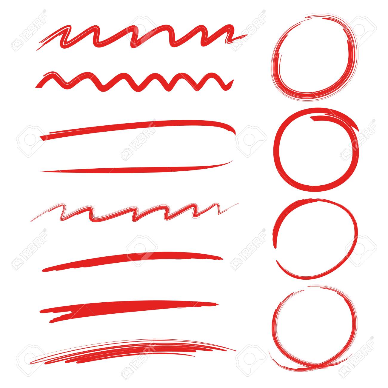 red circle highlighter underline