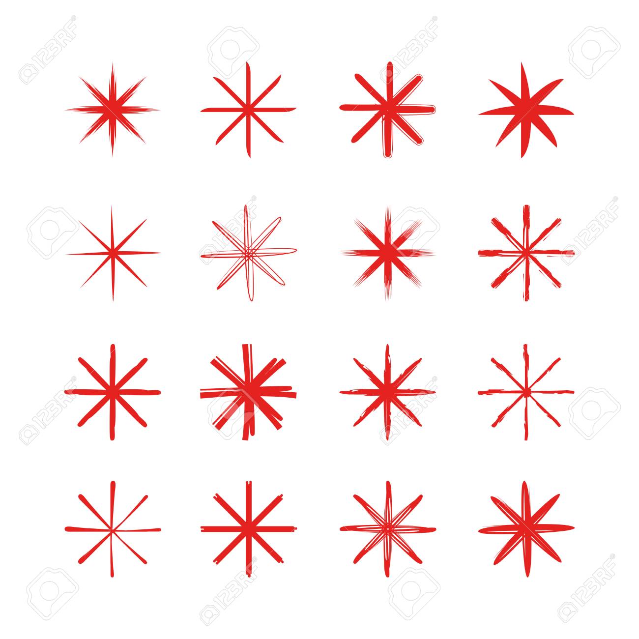 赤いアスタリスク記号のイラスト素材 ベクタ Image 赤いアスタリスク記号のイラスト素材 ベクタ Image