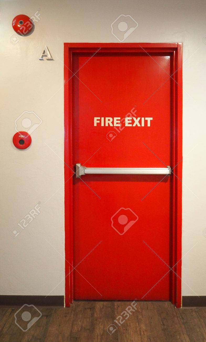 Emergency Fire Exit Door And Red Color And White Wall In Building Stock Photo Picture And Royalty Free Image Image Emergency Fire Exit Door And Red Color And White Wall In Building Stock Photo Picture And Royalty Free Image Image