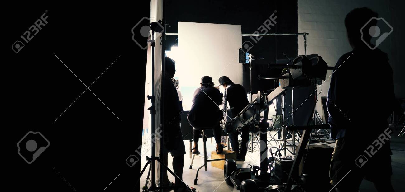 Production stage. Scenes for Music Virtual Production.