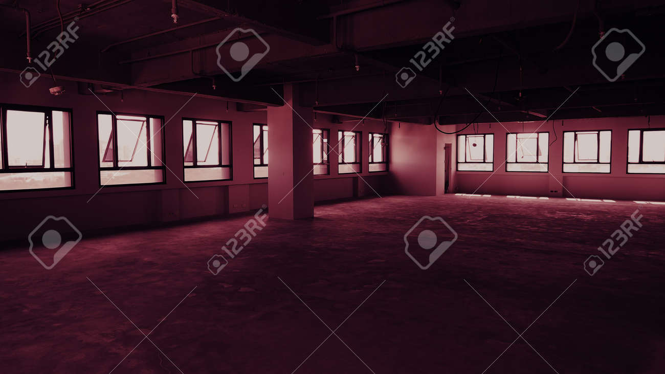 Bankrupt Office. Workplace without desk and people. Business office is closed. bankrupt business due to the effect of Coronavirus or COVID-19 pandemic. No rental office space. Empty and abandoned. - 169136722 Bankrupt Office. Workplace without desk and people. Business office is closed. bankrupt business due to the effect of Coronavirus or COVID-19 pandemic. No rental office space. Empty and abandoned. - 169136722