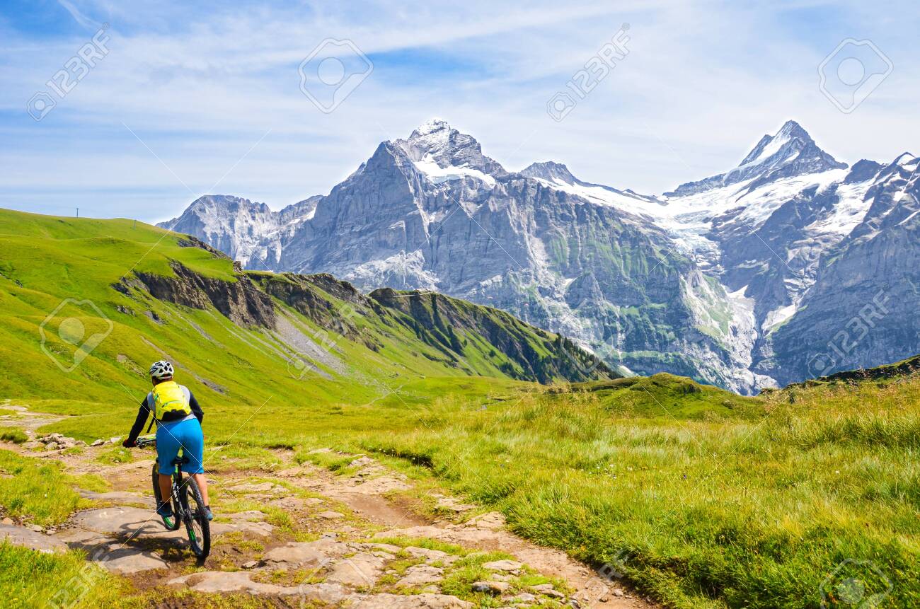 mountain biking alps