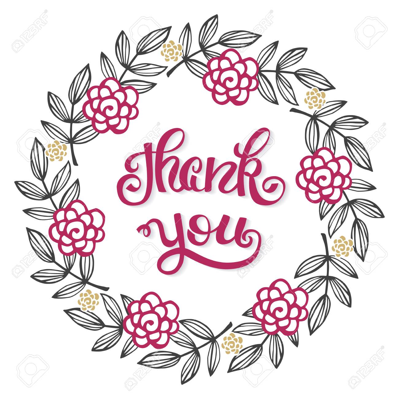 thank you hand lettering sign for a card template thanksgiving