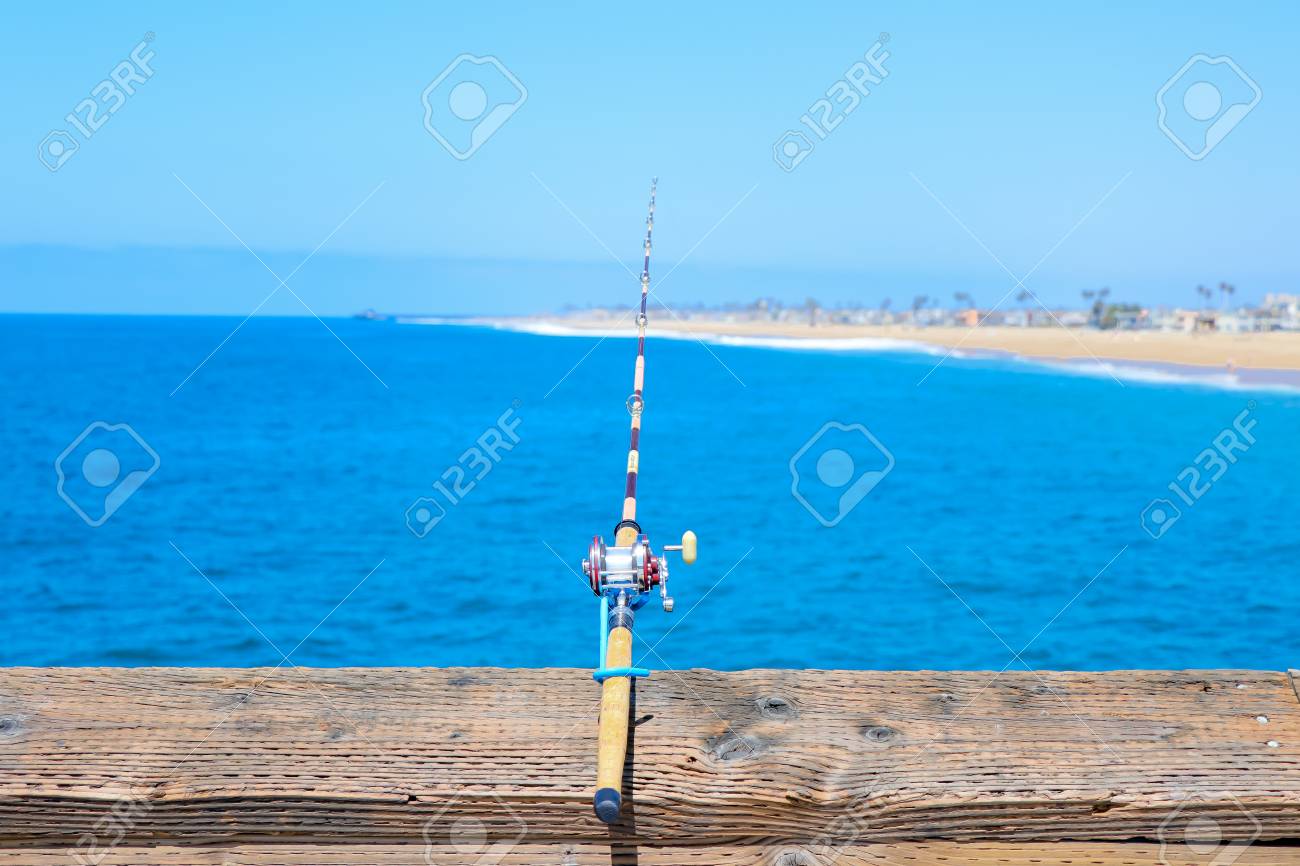 stringing a fishing rod