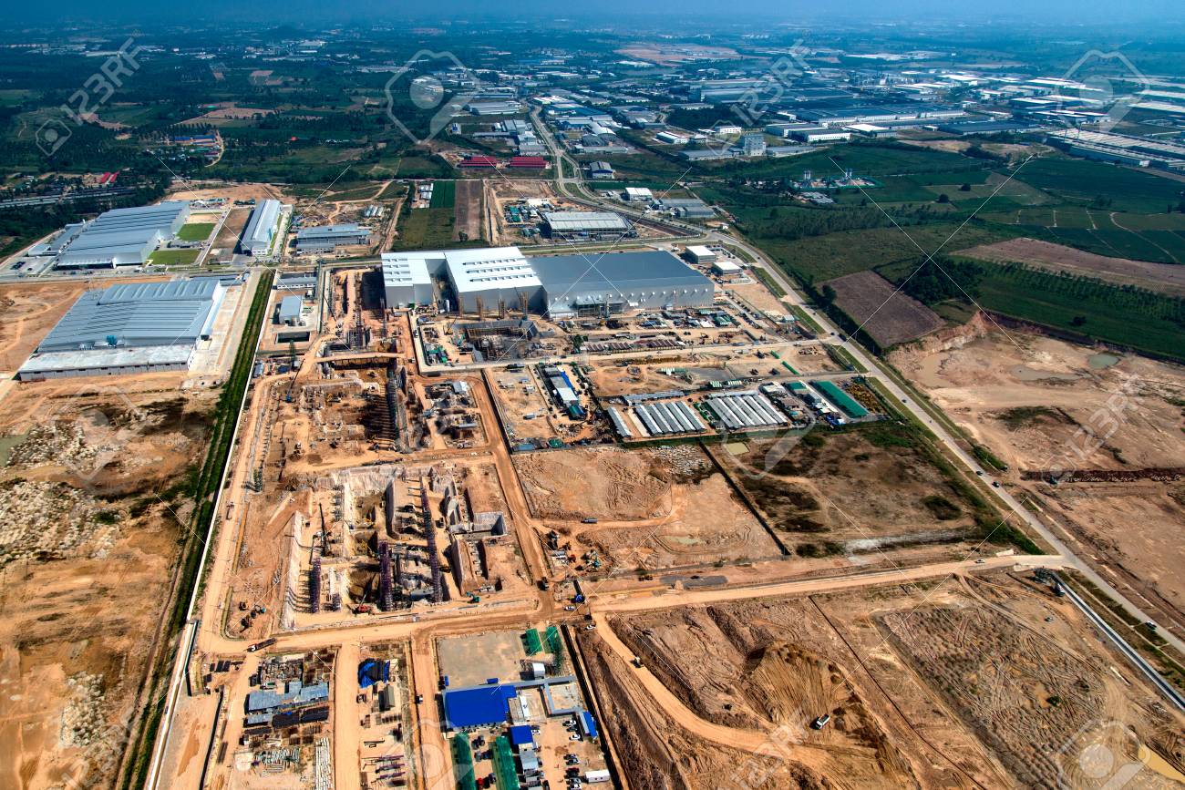 Industrial Estate Land Development Earthmoving and Construction, Thailand - 77649422 Industrial Estate Land Development Earthmoving and Construction, Thailand - 77649422