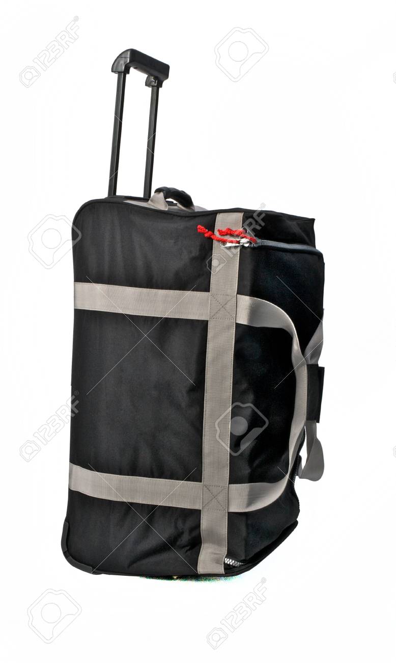 Travel Bag Gray Color Large on White background - 79853198 Travel Bag Gray Color Large on White background - 79853198