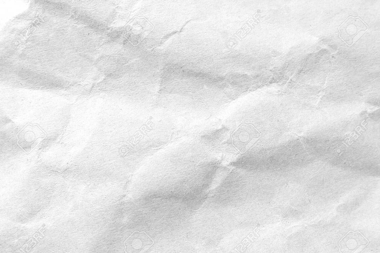 White crumpled paper texture background. Close-up image. - 120084703 White crumpled paper texture background. Close-up image. - 120084703