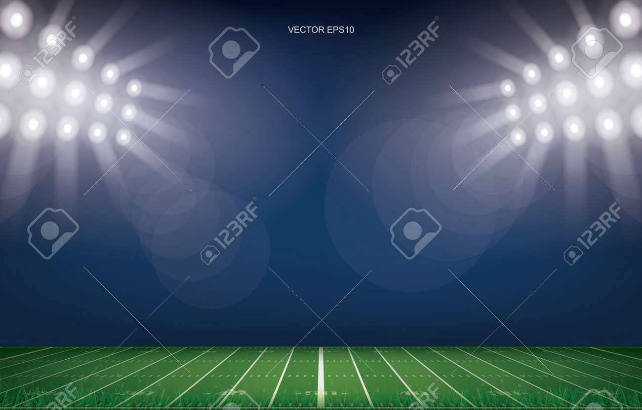 American football field stadium background. With perspective line pattern of american football field. Vector illustration. - 156045818 American football field stadium background. With perspective line pattern of american football field. Vector illustration. - 156045818