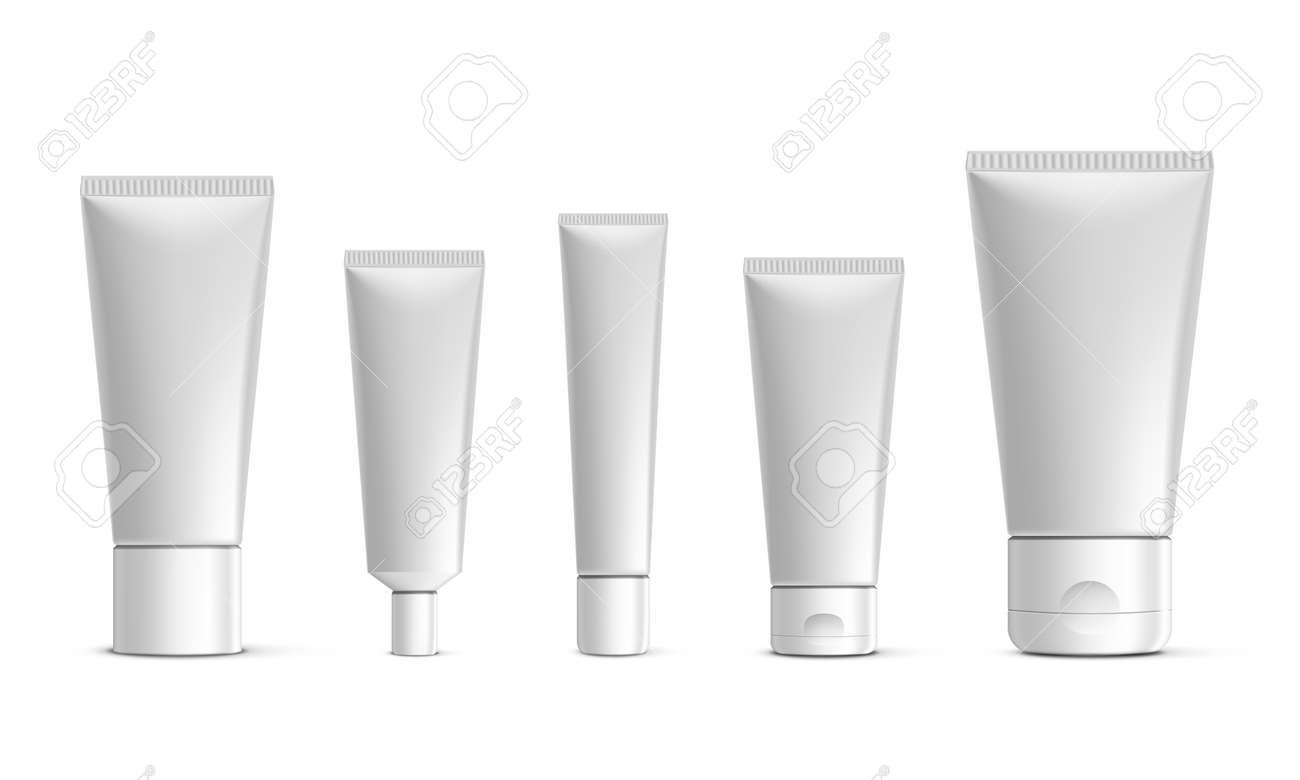 Blank Plastic Tube For Cosmetics With Cap - 169411549 Blank Plastic Tube For Cosmetics With Cap - 169411549