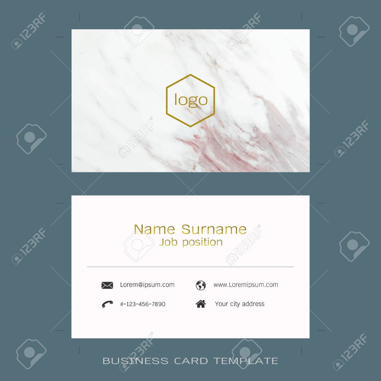 modern designer business card layout templates marble texture business card layout