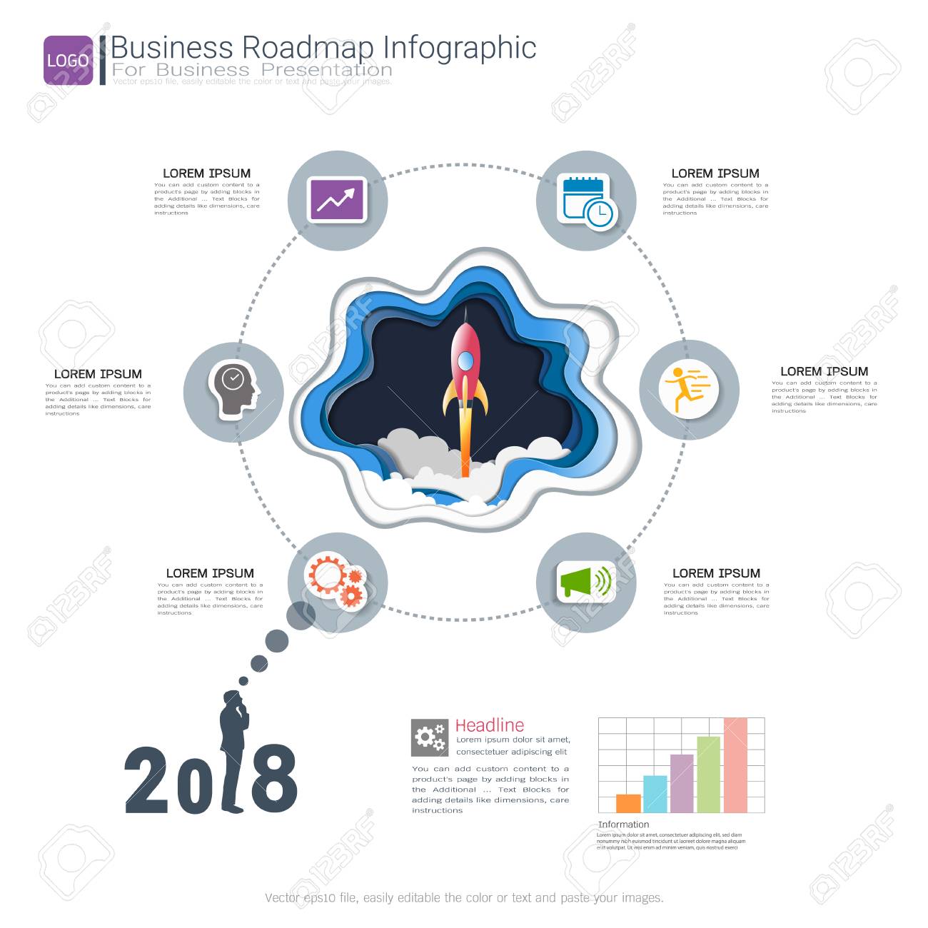 roadmap timeline infographic design