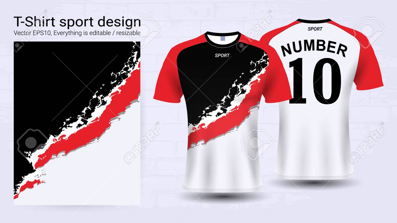 soccer jersey and t shirt sport mockup template royalty free