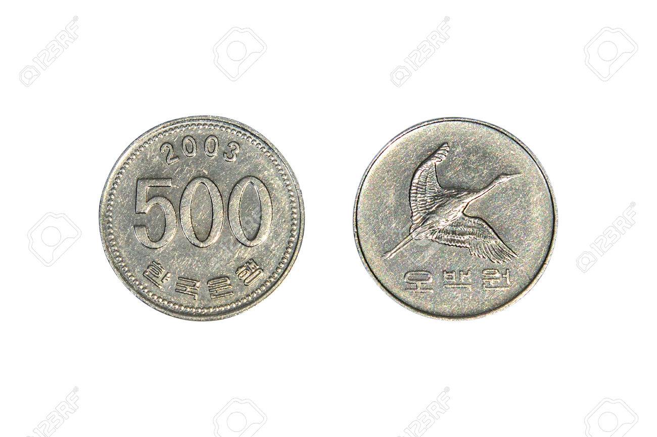 韓国ウオン硬貨の写真素材・画像素材 Image 54672280
