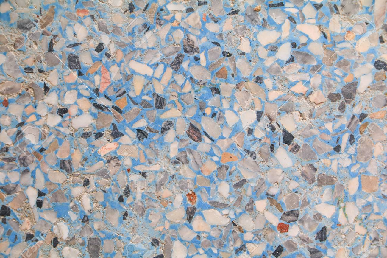 Stone Wall Texture Terrazzo Floor Marble Blue Color Beautiful Stone Wall Texture Terrazzo Floor Marble Blue Color Beautiful
