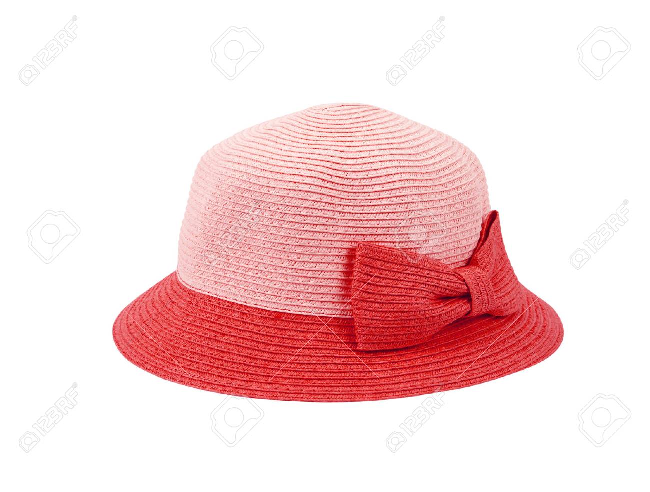 ladies red straw hats