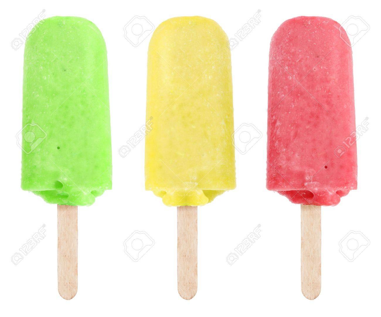 Download Green Red Yellow Colorful Fruity Ice Cream Isolated On White Stock Photo Picture And Royalty Free Image Image 13064428 Yellowimages Mockups