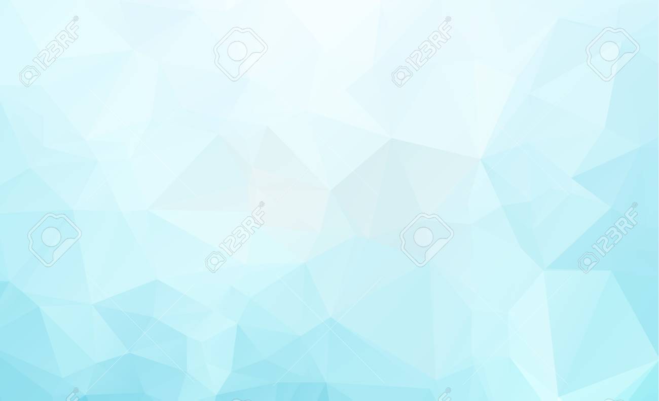 Blue Light Polygonal Low Polygon Triangle Pattern Background