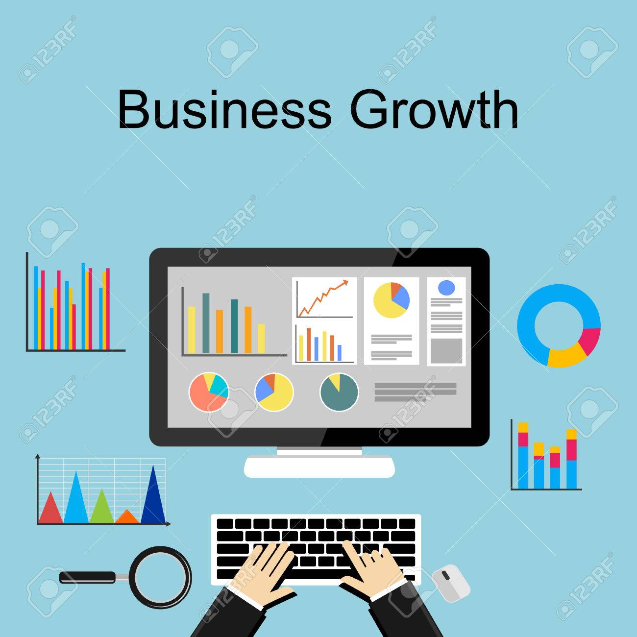 ビジネス成長の概念図 のイラスト素材 ベクタ Image 4300