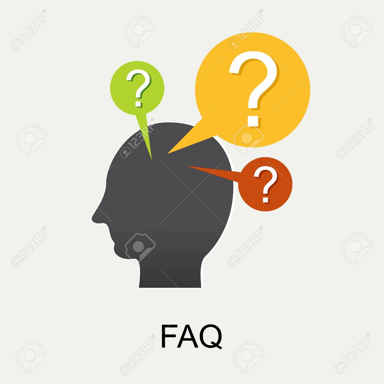 Häufig Gestellte Fragen FAQ Konzept Illustration Konzept Häufig gestellte Fragen (FAQ)
