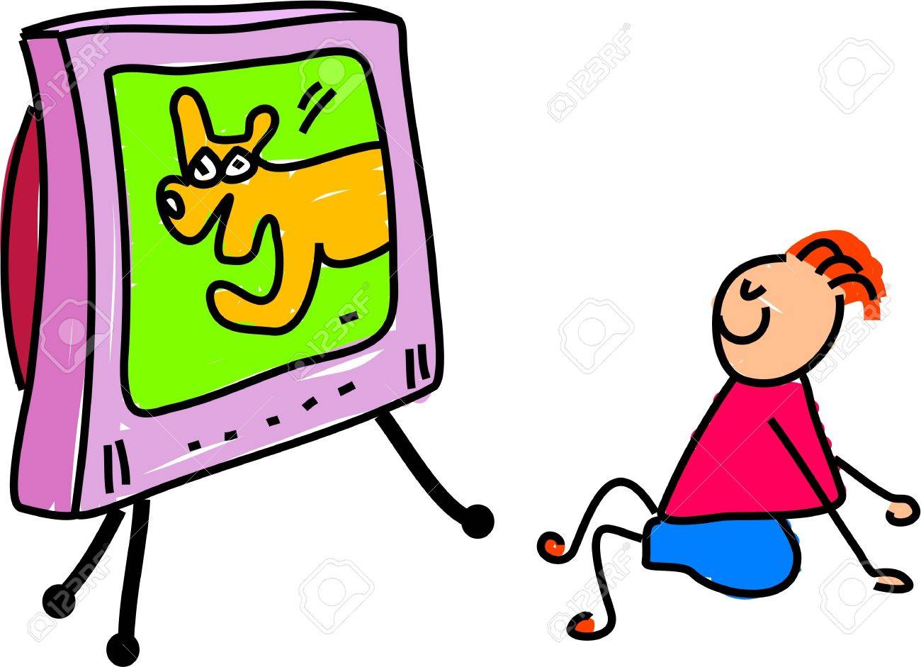 Resultado de imagen de niños viendo la tele en el cole