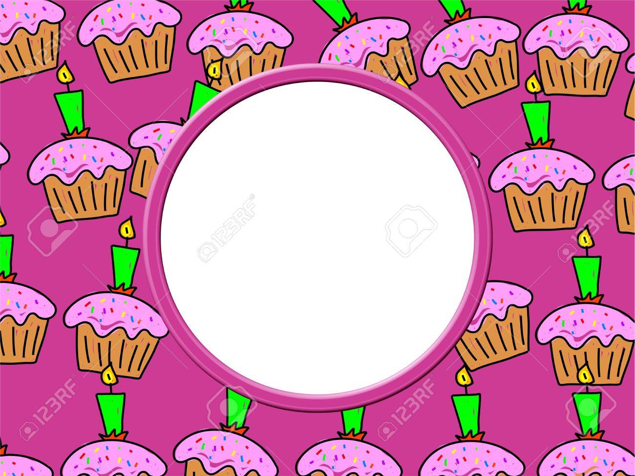 whimsical birthday cake frame
