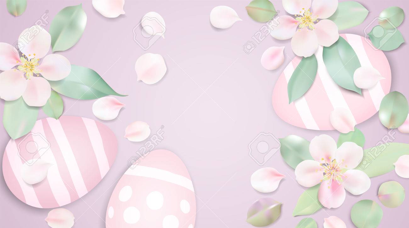 Blocco Per Grafici Delle Uova Di Colore Su Priorità Bassa Bianca Modello Di Disegno Di Auguri Di Pasqua Felice Illustrazione Orizzontale Moderna