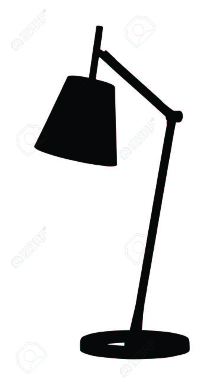 Silhouette Of Modern Table Lamp. Vector Illustration Royalty Free SVG,  Cliparts, Vectors, And Stock Illustration. Image 56731678.