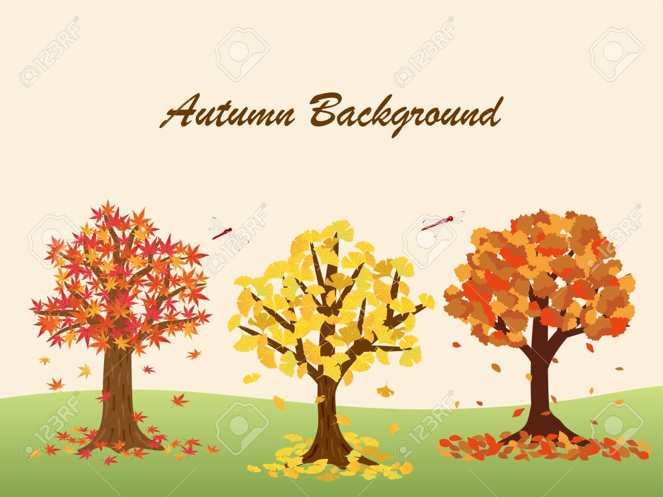 紅葉の木ベクトル図 のイラスト素材 ベクタ Image 2317