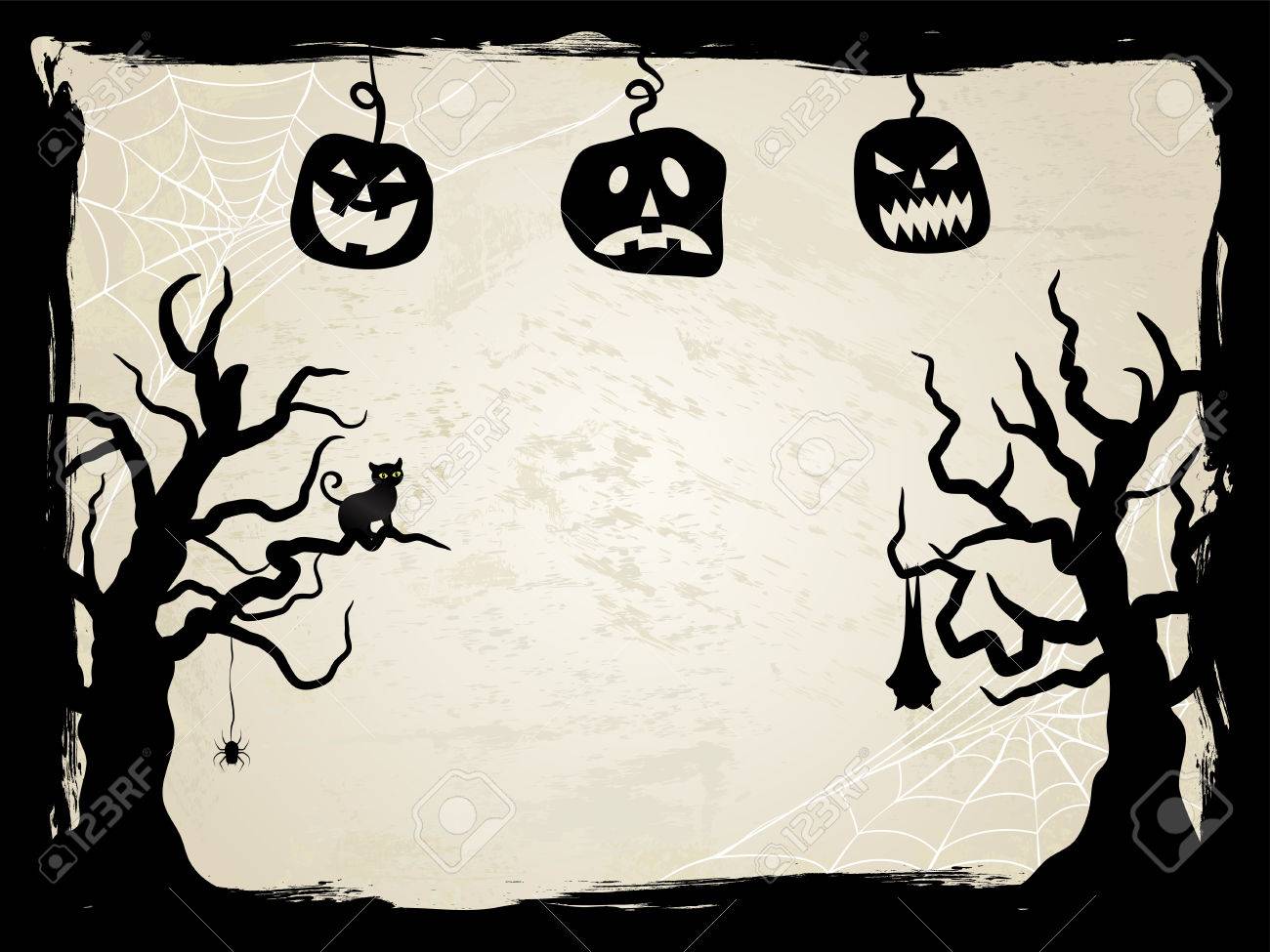 ハロウィン不気味なベクトル フレームのイラスト素材 ベクタ Image