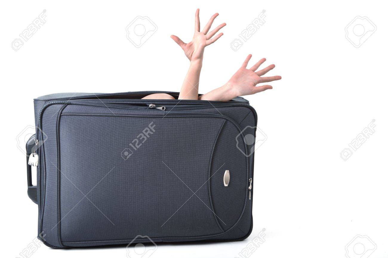 big black suitcase