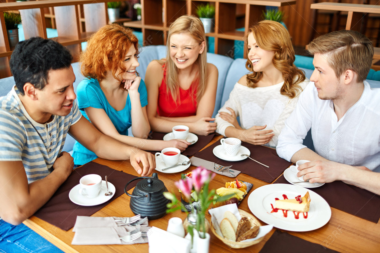 Friends Drinking Coffee Friends Drinking Coffee