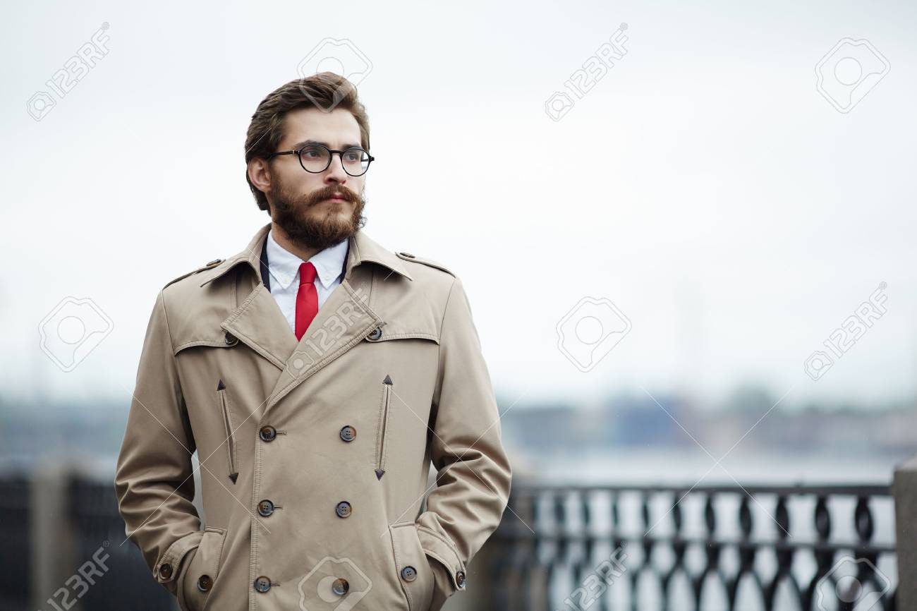 man wearing coat
