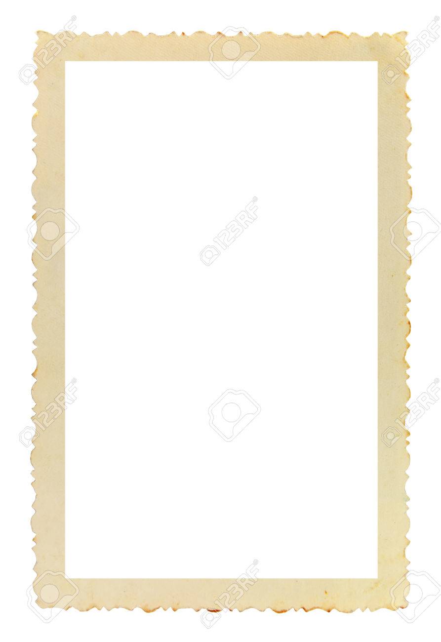 Cadre Photo Vintage Avec Des Bords Figur Sur Fond Blanc Banque D Cadre Photo Vintage Avec Des Bords Figur Sur Fond Blanc Banque D