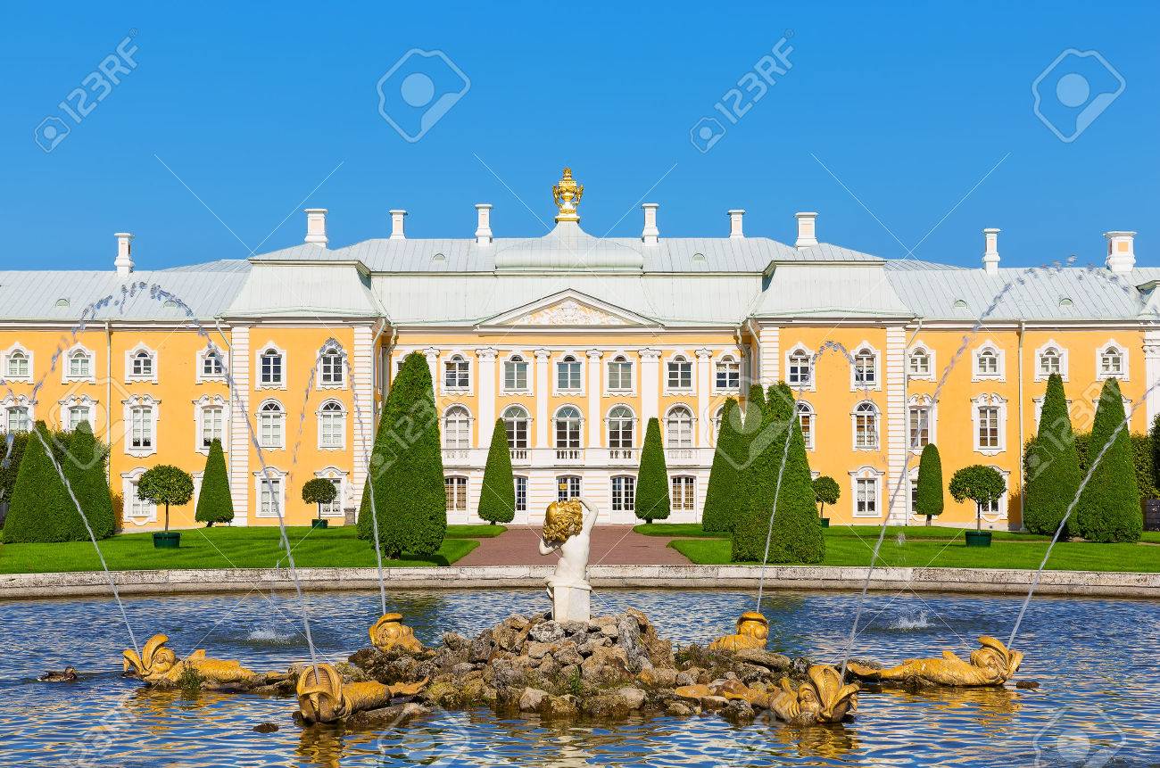 Peterhof Palace St Petersburg Russia Stock Photo Picture And