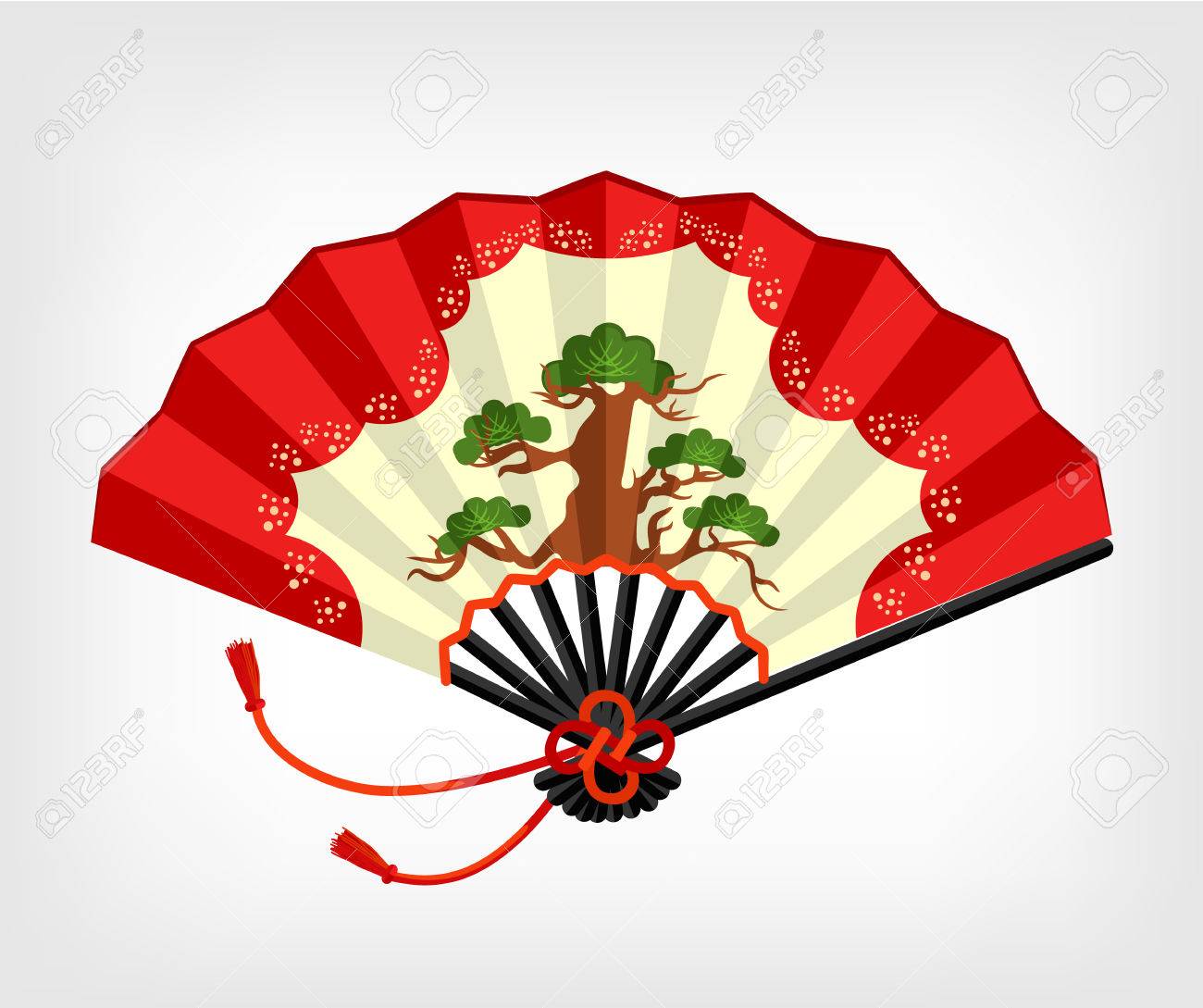Vector Japanese Fan Flat Illustration Royalty Free SVG, Cliparts, Vectors,  and Stock Illustration. Image 40824789., image size:1300x1089